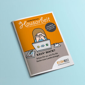 Cover der ZBW-Broschüre "Schreibe Deine beste Hausarbeit in Wirtschaftswissenschaften"