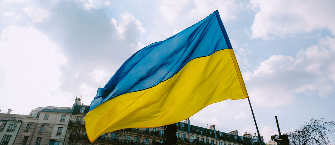 Flagge der Ukraine