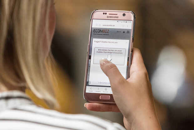 Fachportal EconBiz auf dem Smartphone