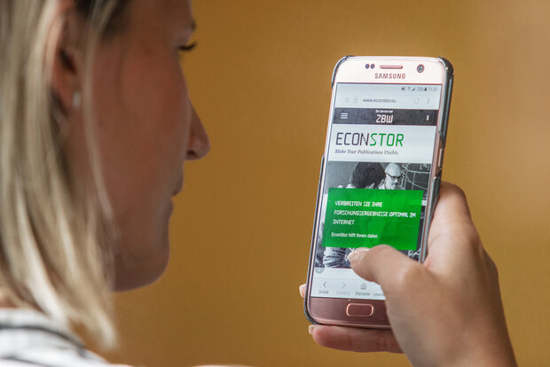 Repositorium EconStor auf dem Smartphone