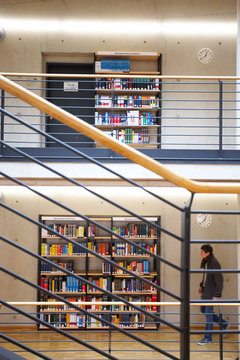 Staircase in the reading room at the ZBW Kiel