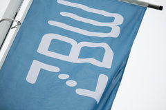 Flag with ZBW logo