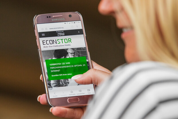 Repositorium EconStor auf dem Smartphone
