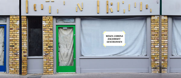 Shop closed due to corona-crisis